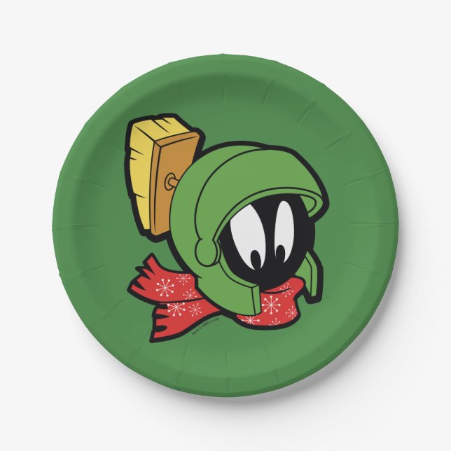 MARVIN MARTIAN™ "Outta This World" Holiday Paper Plate (Front)