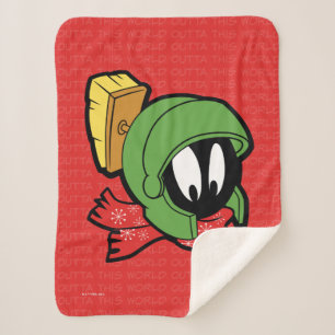 MARVIN MARTIAN™ "Outta This World" Holiday Sherpa Blanket