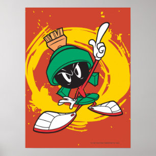 Marvin Pointing Upward Poster