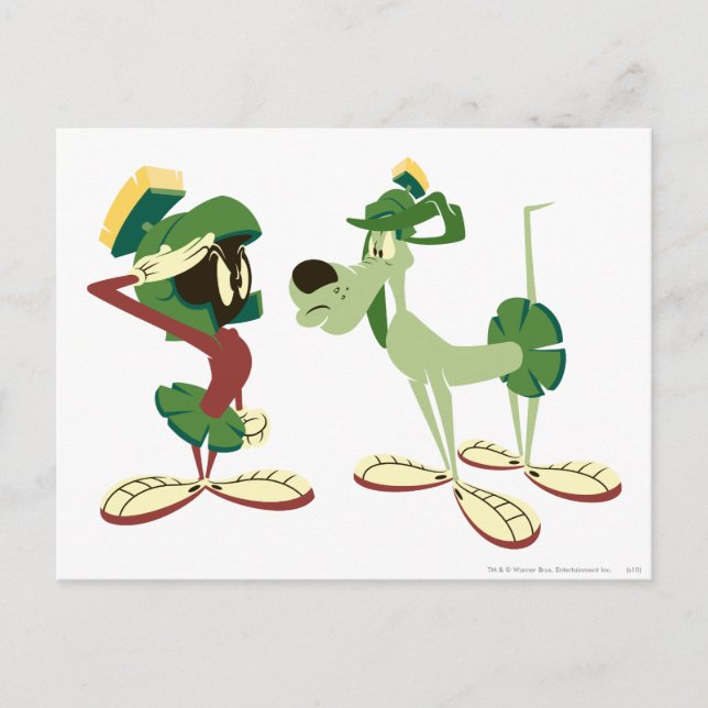 MARVIN THE MARTIAN™ and K-9 Postcard (Front)