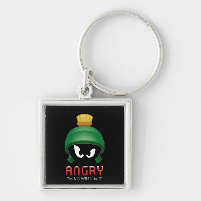 MARVIN THE MARTIAN™ Angry Emoji Key Ring (Front)