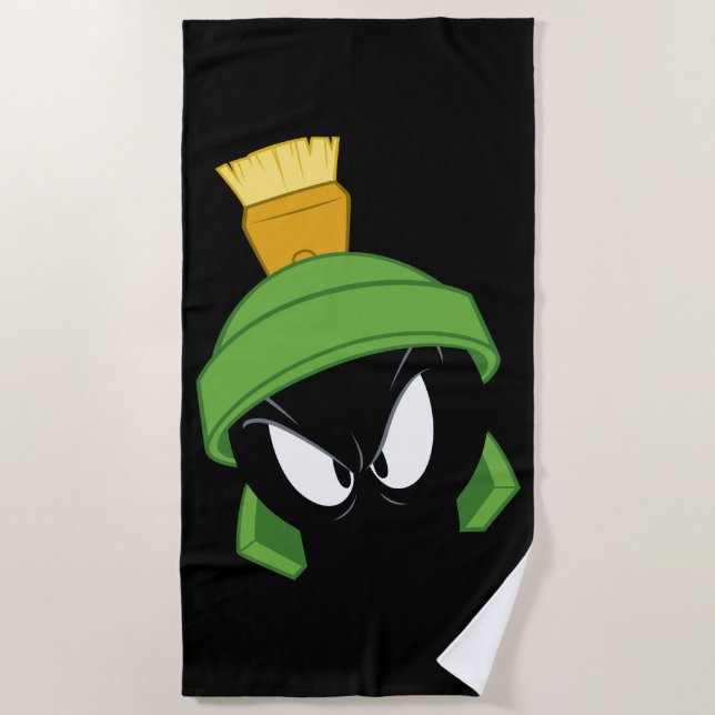 MARVIN THE MARTIAN™ Angry Face Beach Towel (Front)