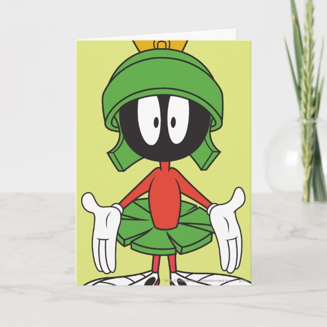 MARVIN THE MARTIAN™ Arms Open Card (Front)