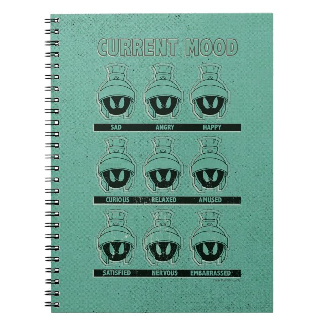 MARVIN THE MARTIAN™ Current Mood Chart Notebook (Front)