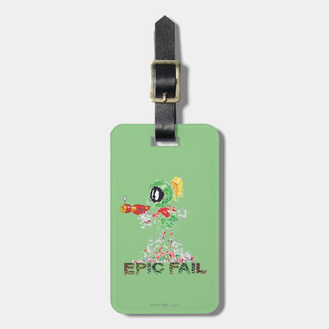 MARVIN THE MARTIAN™ Epic Fail Luggage Tag (Front Vertical)