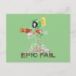 MARVIN THE MARTIAN™ Epic Fail Postcard
