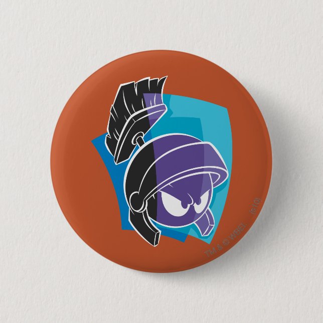 MARVIN THE MARTIAN™ Expressive 14 6 Cm Round Badge (Front)