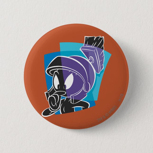 MARVIN THE MARTIAN™ Expressive 20 6 Cm Round Badge (Front)