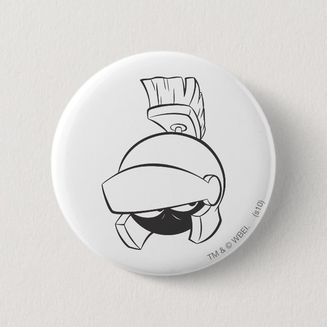 MARVIN THE MARTIAN™ Expressive 4 6 Cm Round Badge (Front)