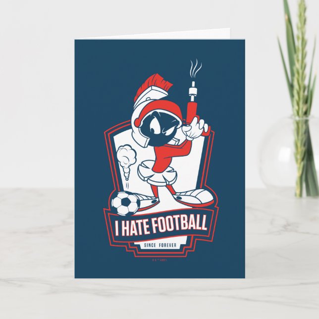 MARVIN THE MARTIAN™ "I Hate Football" Graphic Card (Front)