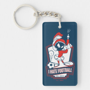 MARVIN THE MARTIAN™ "I Hate Football" Graphic Key Ring