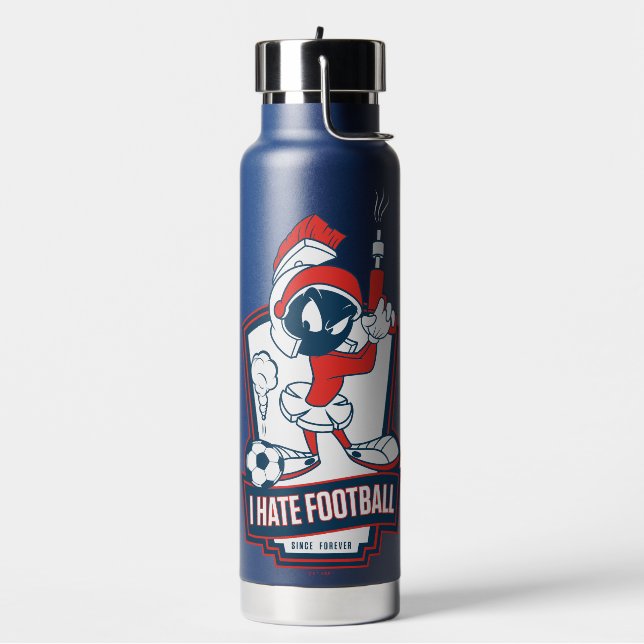 MARVIN THE MARTIAN™ "I Hate Football" Graphic Water Bottle (Left)
