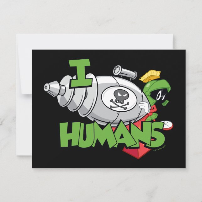 MARVIN THE MARTIAN™ I Laser Humans Card (Front)