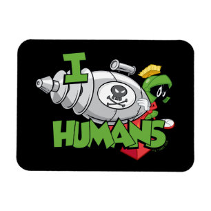 MARVIN THE MARTIAN™ I Laser Humans Magnet