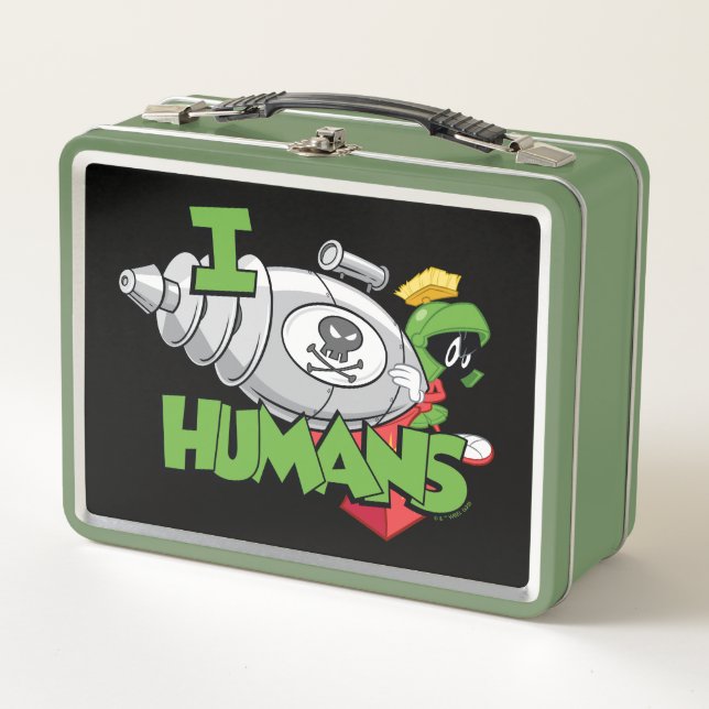 MARVIN THE MARTIAN™ I Laser Humans Metal Lunch Box (Front)