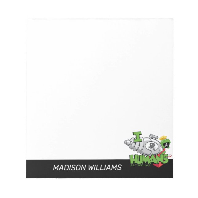 MARVIN THE MARTIAN™ I Laser Humans Notepad (Front)