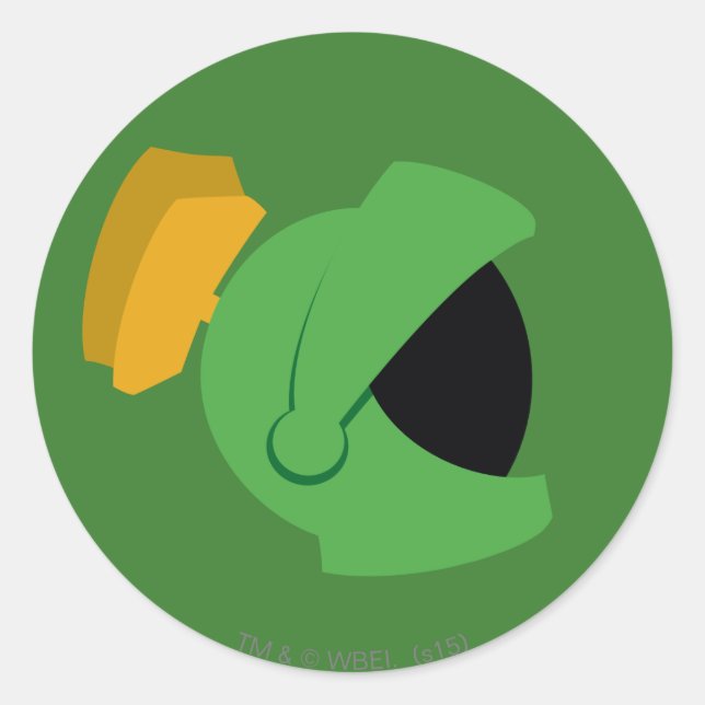 MARVIN THE MARTIAN™ Identity Classic Round Sticker (Front)