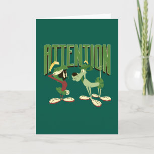 MARVIN THE MARTIAN™ & K-9 "Attention" Card