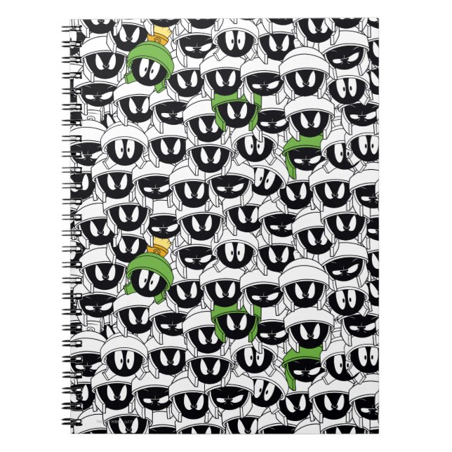 MARVIN THE MARTIAN™ Line Art Colour Pop Pattern Notebook (Front)