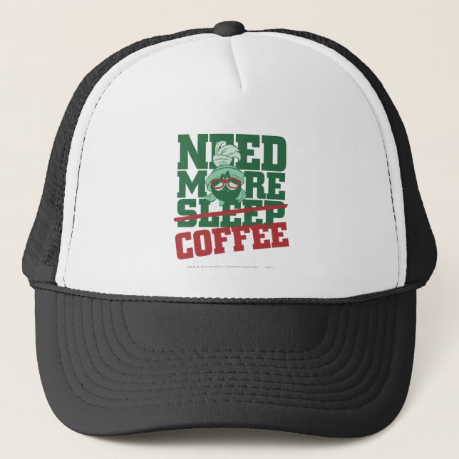 MARVIN THE MARTIAN™ - Need More Coffee Trucker Hat (Front)