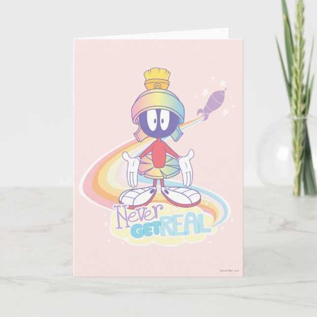 MARVIN THE MARTIAN™ Never Get Real Holiday Card (Front)