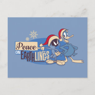 MARVIN THE MARTIAN™- Peace On Earthlings Postcard