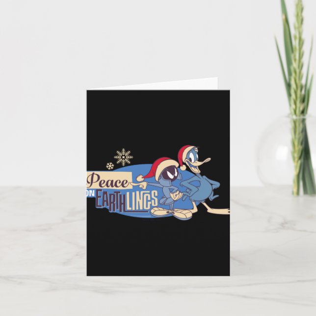 Marvin The Martian Peace On Earthlings T Shirt  Card (Front)