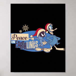 Marvin The Martian Peace On Earthlings T Shirt  Poster