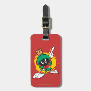 MARVIN THE MARTIAN™ Pointing Upward Luggage Tag