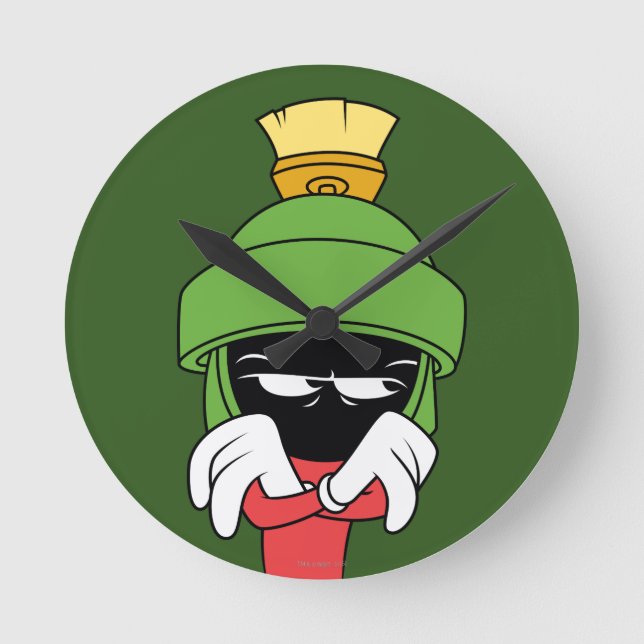MARVIN THE MARTIAN™ Pout Round Clock (Front)