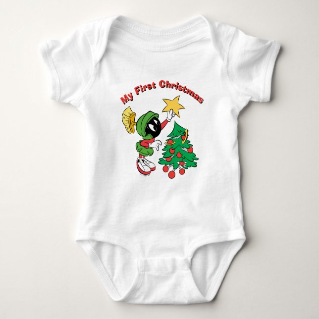 MARVIN THE MARTIAN™ Putting Star on Tree Baby Bodysuit (Front)