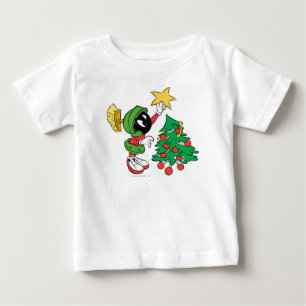 MARVIN THE MARTIAN™ putting star on tree Baby T-Shirt
