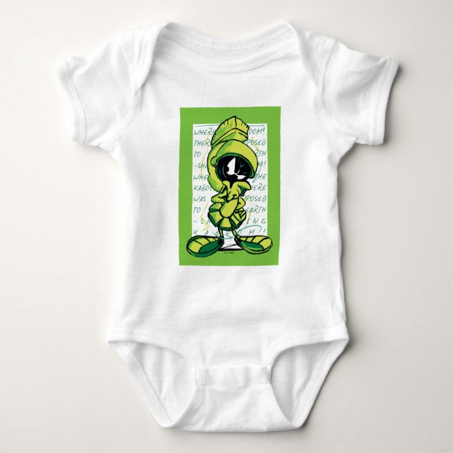 MARVIN THE MARTIAN™ Quote Sketch Baby Bodysuit (Front)