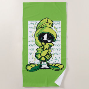 MARVIN THE MARTIAN™ Quote Sketch Beach Towel