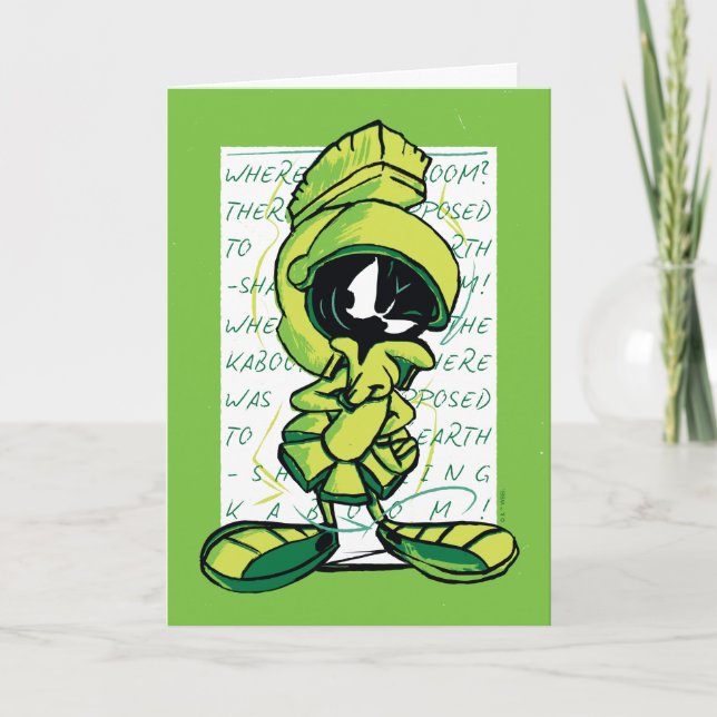 MARVIN THE MARTIAN™ Quote Sketch Card (Front)