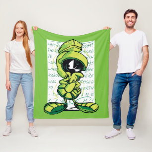 MARVIN THE MARTIAN™ Quote Sketch Fleece Blanket