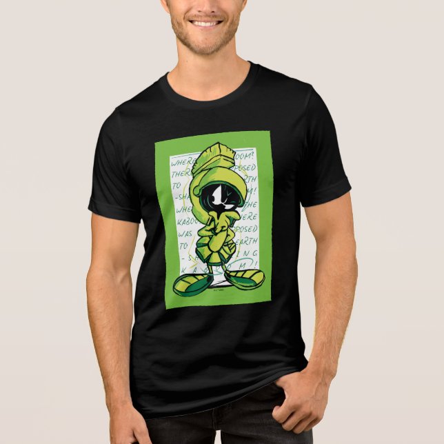 MARVIN THE MARTIAN™ Quote Sketch Tri-Blend Shirt (Front)