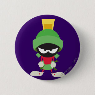 MARVIN THE MARTIAN™ Ready to Attack 6 Cm Round Badge