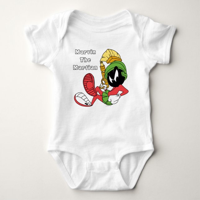 MARVIN THE MARTIAN™ Reclining With Laser Baby Bodysuit (Front)