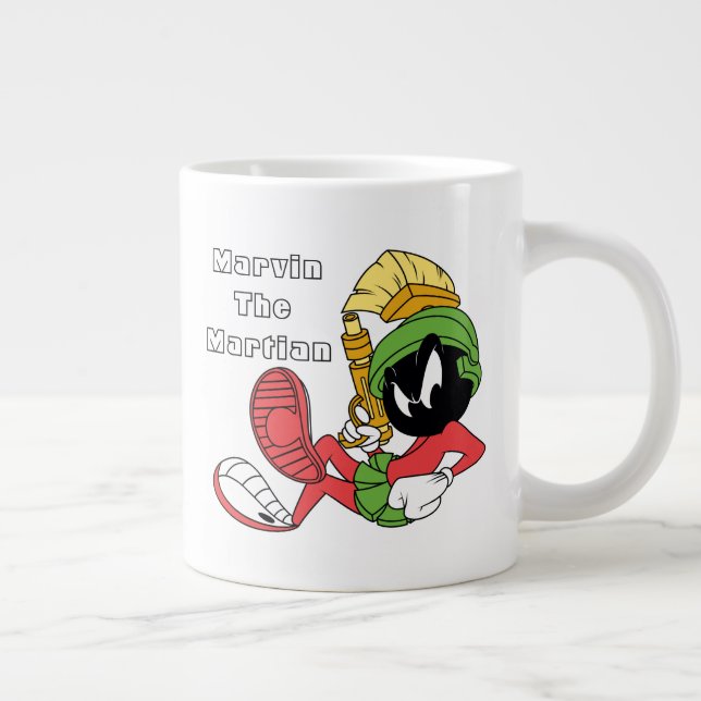 MARVIN THE MARTIAN™ Reclining With Laser Large Coffee Mug (Right)