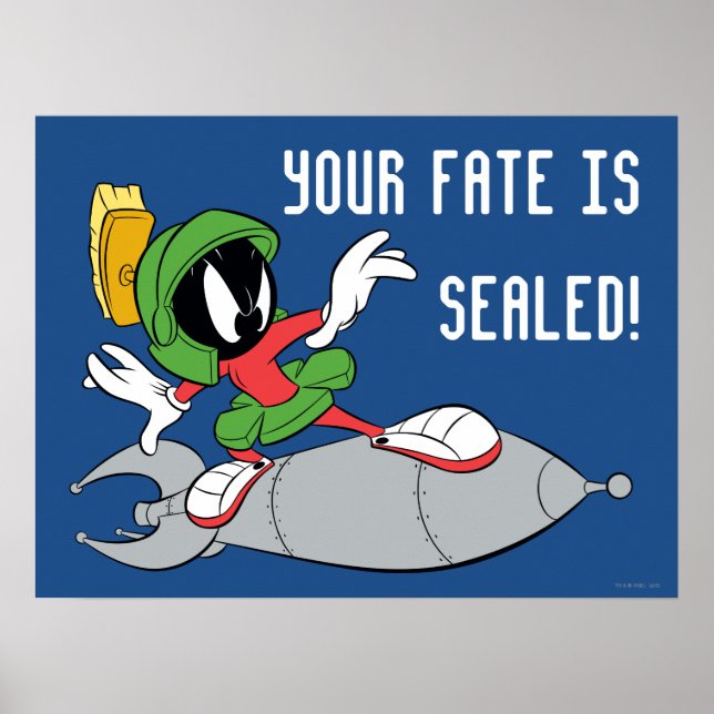 MARVIN THE MARTIAN™ Riding Rocket Poster (Front)