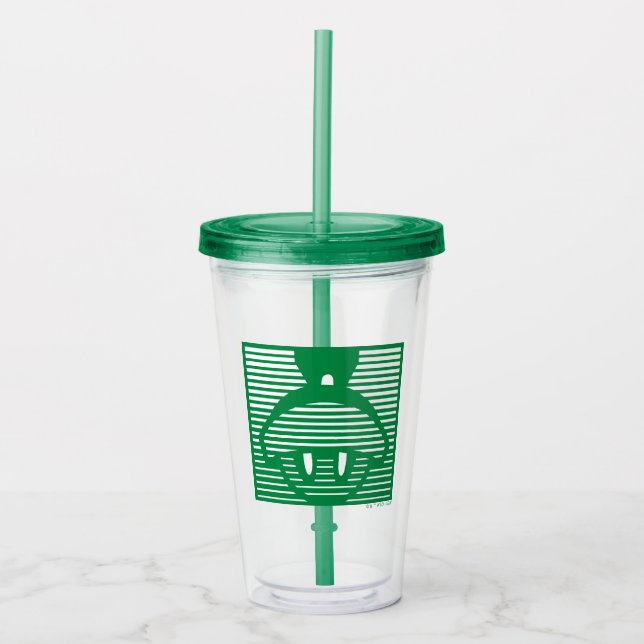 MARVIN THE MARTIAN™ Striped Icon Acrylic Tumbler (Front)