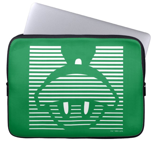 MARVIN THE MARTIAN™ Striped Icon Laptop Sleeve (Front)