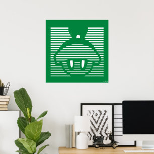 MARVIN THE MARTIAN™ Striped Icon Poster