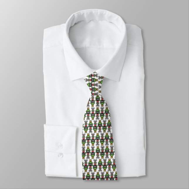 MARVIN THE MARTIAN™ Tiling Pattern Tie (Tied)