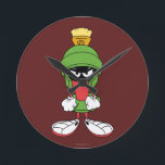 MARVIN THE MARTIAN™ Upset Round Clock<br><div class="desc">LOONEY TUNES™ | Check out this MARVIN THE MARTIAN™ Upset artwork! Click the customise button to begin personalising your very own LOONEY TUNES™ merchandise!</div>