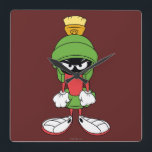MARVIN THE MARTIAN™ Upset Square Wall Clock<br><div class="desc">LOONEY TUNES™ | Check out this MARVIN THE MARTIAN™ Upset artwork! Click the customise button to begin personlizing your very own LOONEY TUNES™ merchandise!</div>