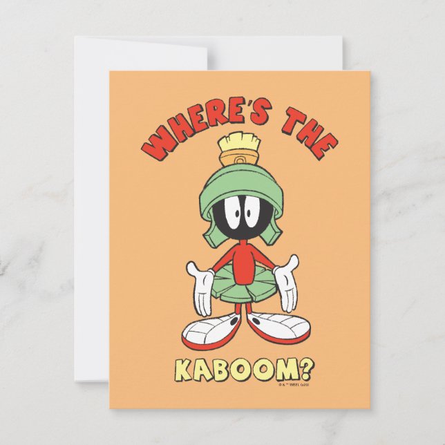 MARVIN THE MARTIAN™ Where's the Kaboom? Card (Front)