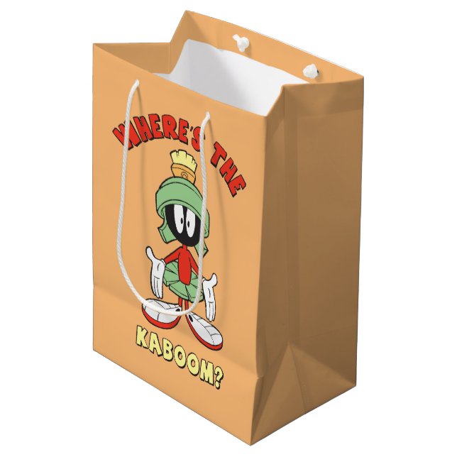 MARVIN THE MARTIAN™ Where's the Kaboom? Medium Gift Bag (Front Angled)