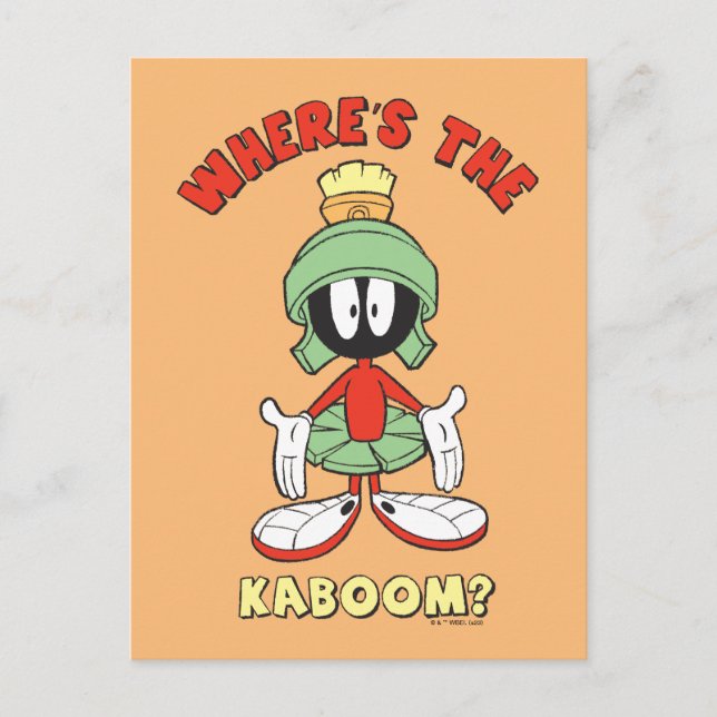 MARVIN THE MARTIAN™ Where's the Kaboom? Postcard (Front)